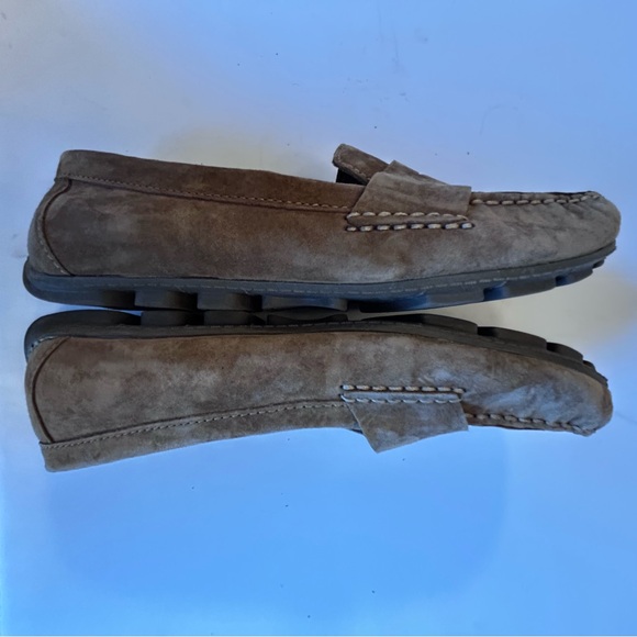 White Mountain Skipper Tan Suede Penny Loafers Size 9 - Picture 6 of 7